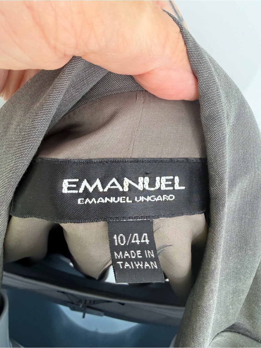 Vintage Emanuel Ungaro Gray Women's Wool Blazer - Picture 3 of 8